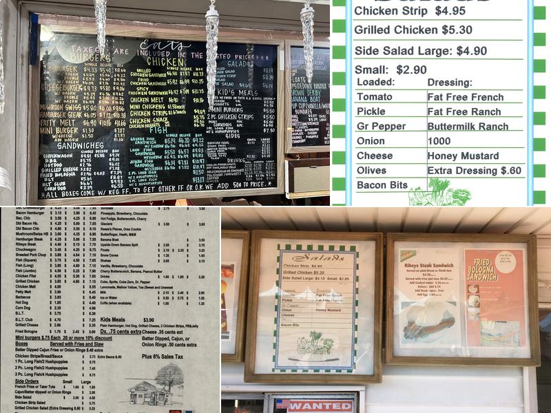 Berties Ice Cream Menu