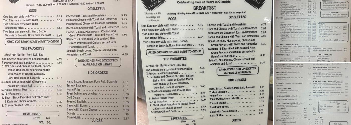 Rocky’s Deli Style Restaurant Menu