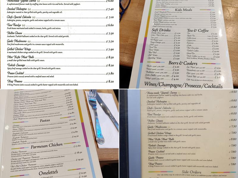 THE FOUR SEASONS RESTAURANT Menu