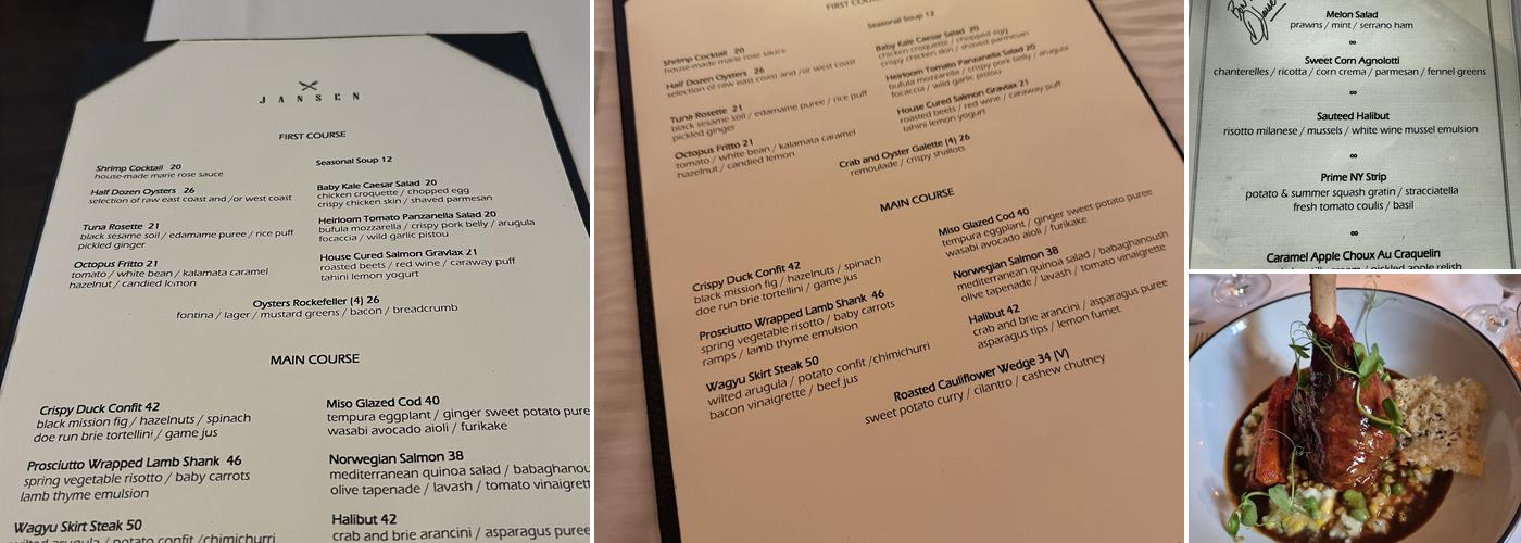 Jansen Menu