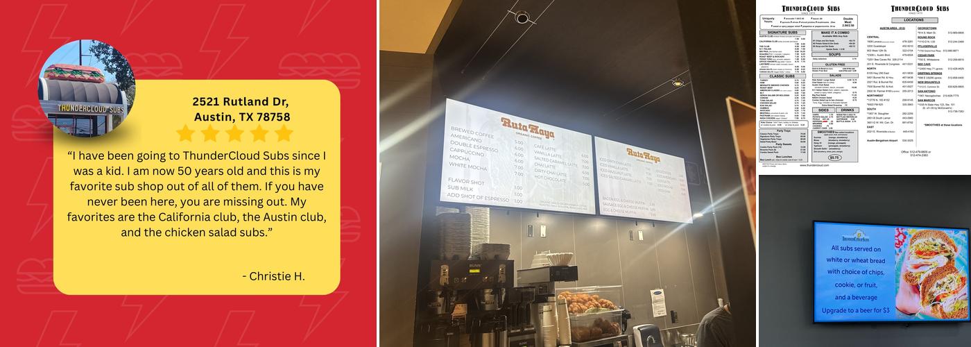 ThunderCloud Subs Menu