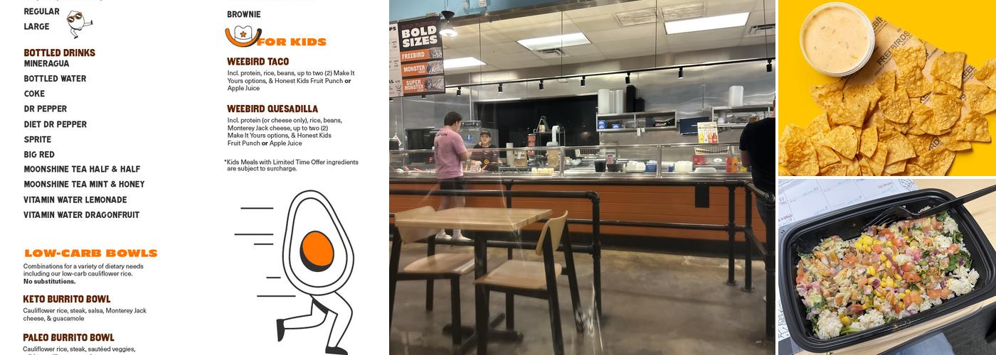 Freebirds World Burrito Menu