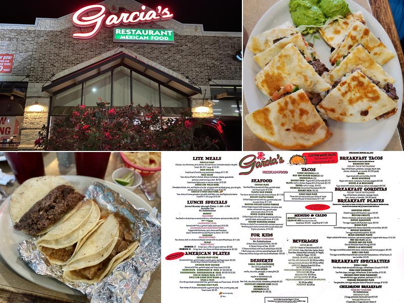 Garcia's Mexican Restaurant Menu