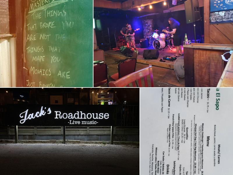 Jack's Roadhouse Menu