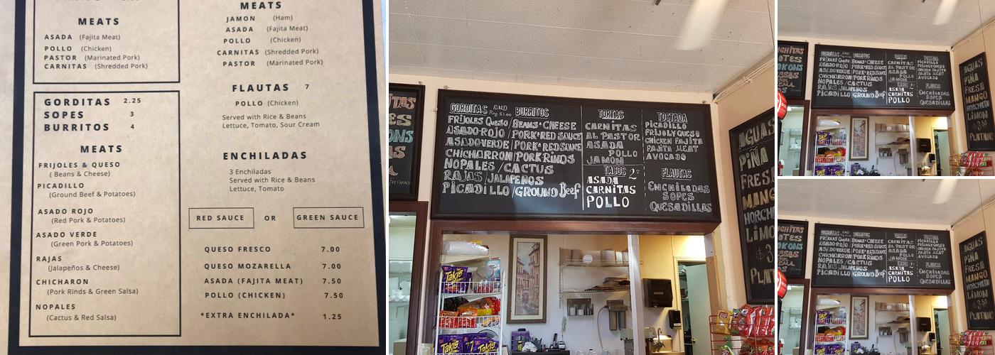 Mexican Deli Menu