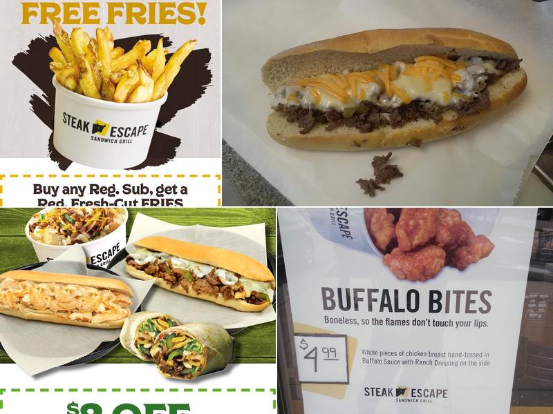 Steak Escape Menu