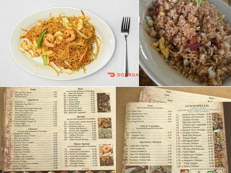 Panda Chef Menu