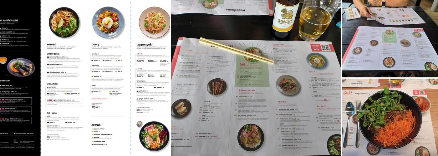 wagamama rushden lakes Menu