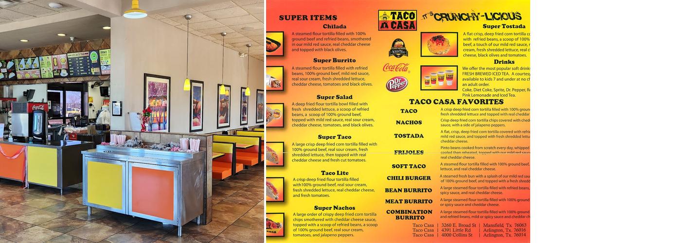 Taco Casa Menu