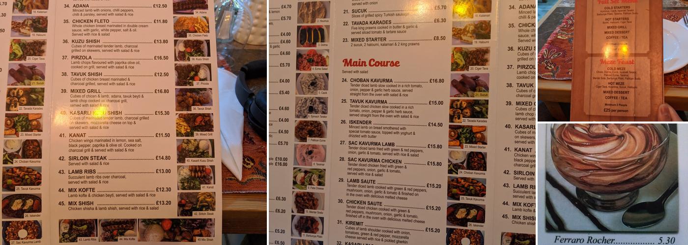 Niwan Restaurant Menu