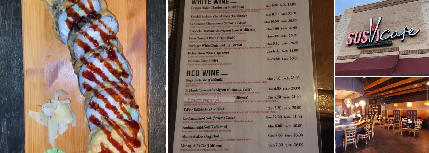 Sushi Cafe Menu