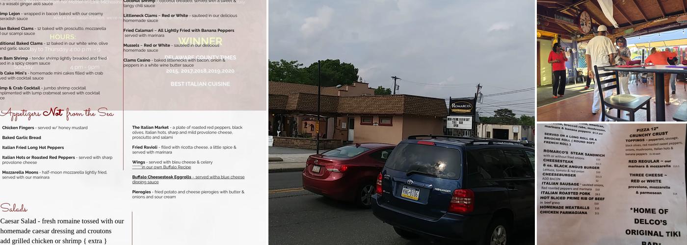 Romarco's Menu