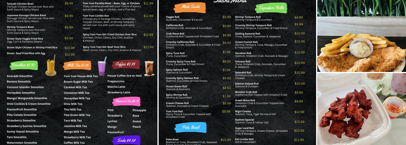 OG coffee Tea Bakery Menu