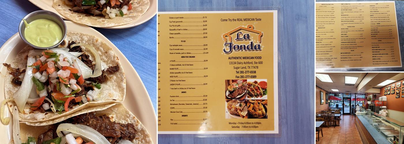 La Fonda Menu