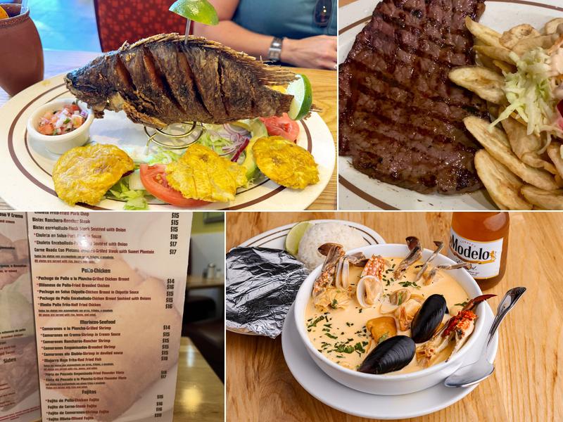 El Centroamericano Resturant Menu