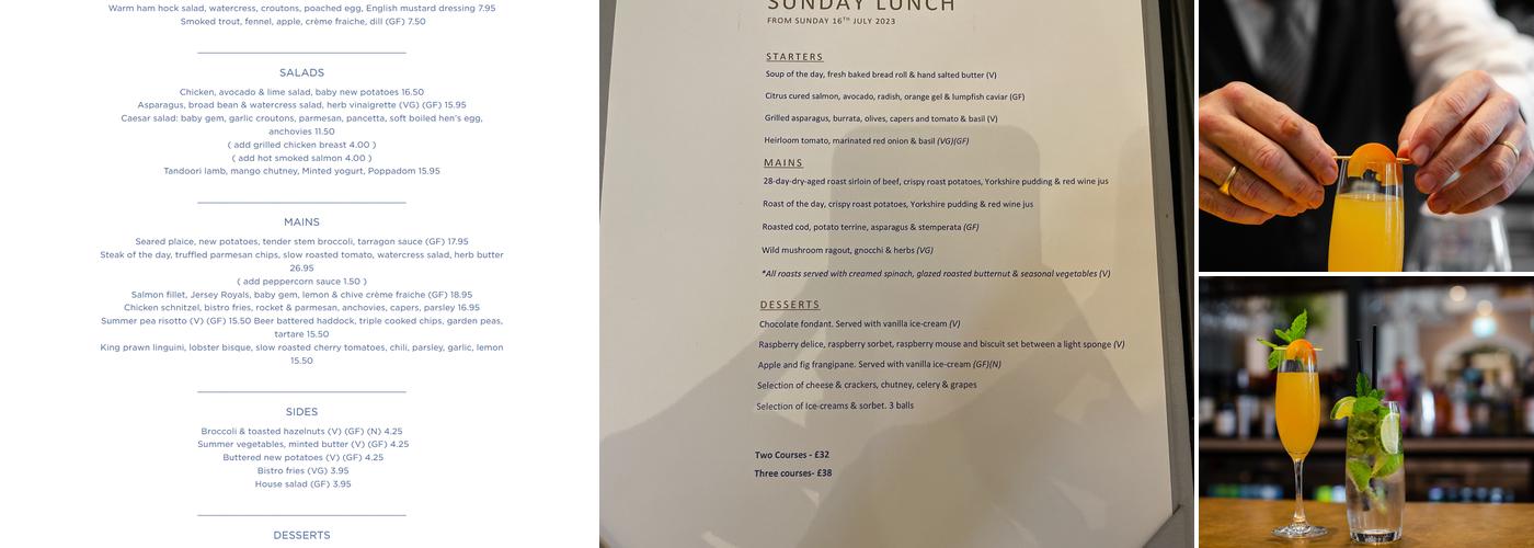 Kempton’s at Sunningdale Park Menu