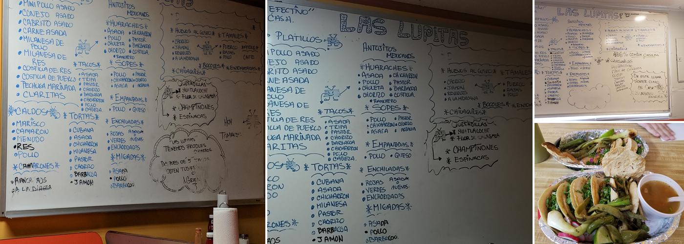 Las Lupitas Mexican Restaurant Menu