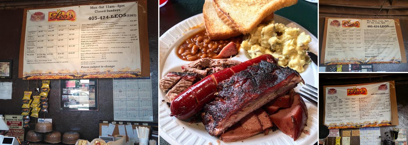 Leo's BBQ Menu