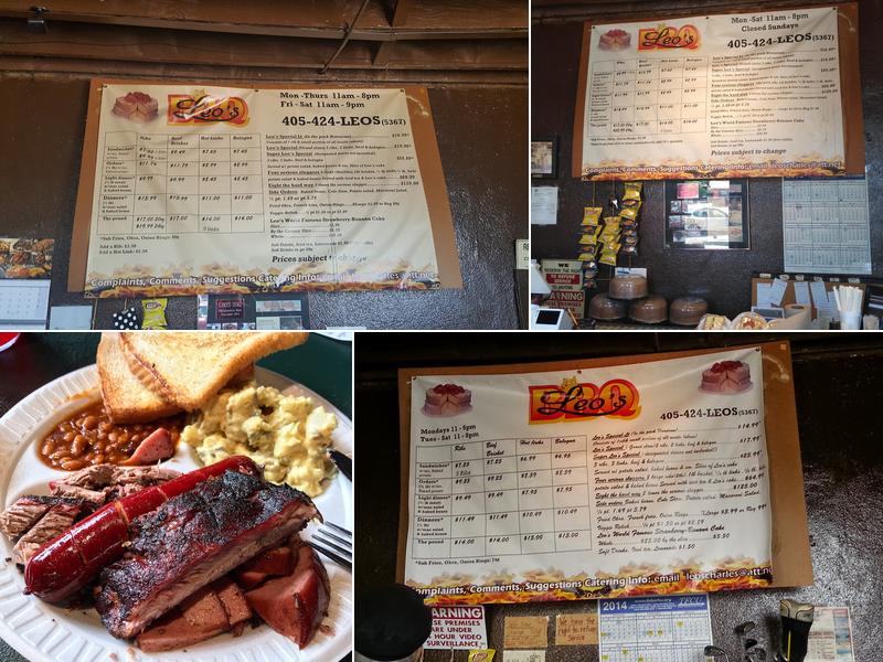 Leo's BBQ Menu