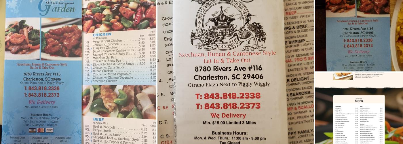 China Garden Restaurant Menu