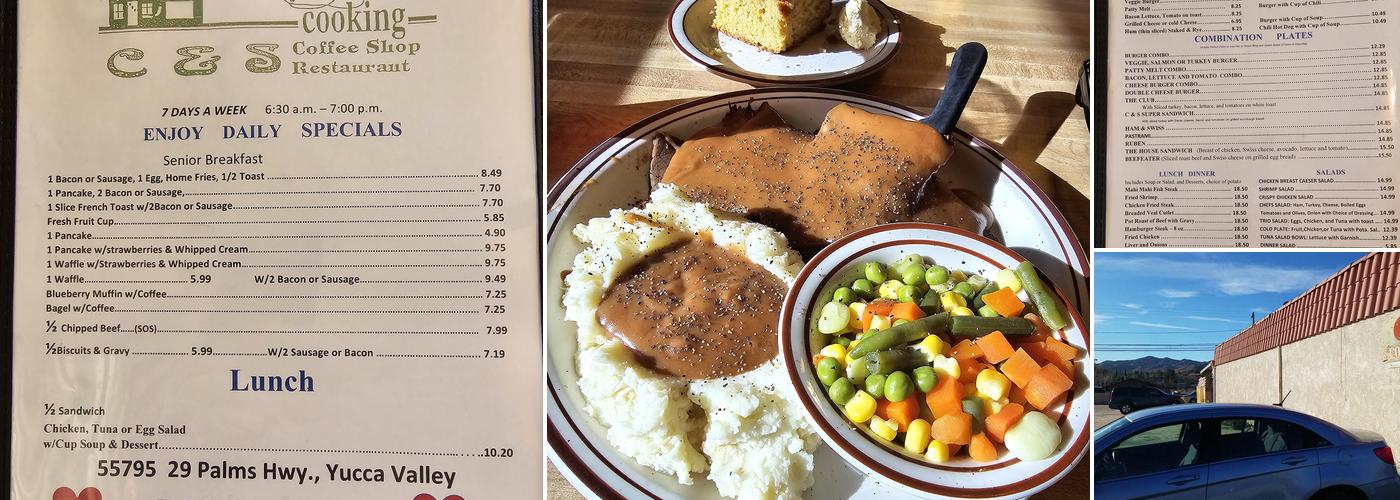 C & S Coffee Shop Menu