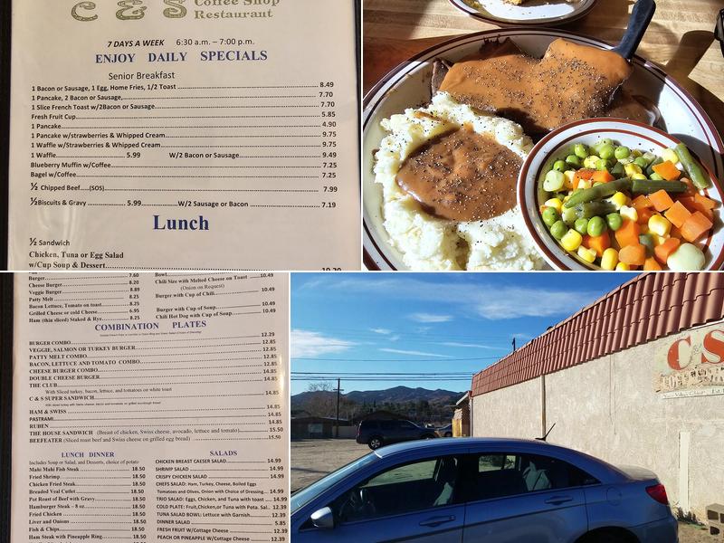 C & S Coffee Shop Menu