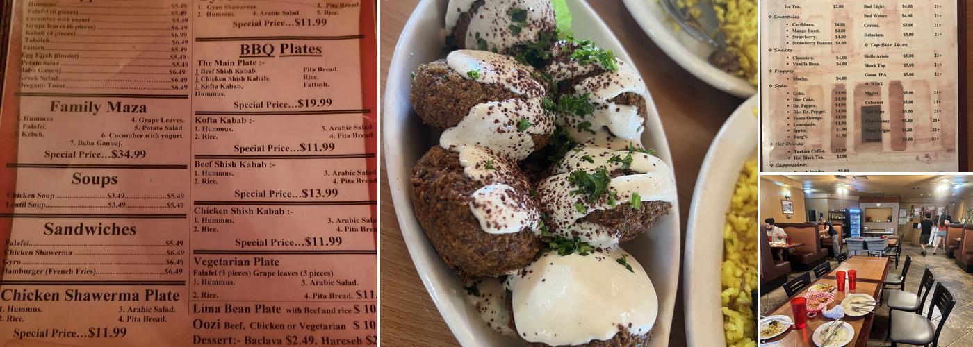 Yucca Kabob Menu
