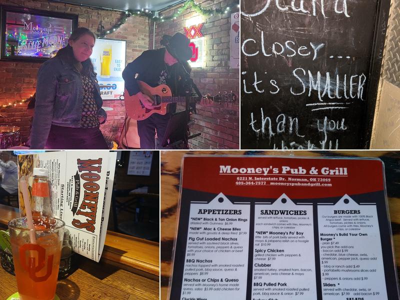 Mooney's Pub & Grill Menu