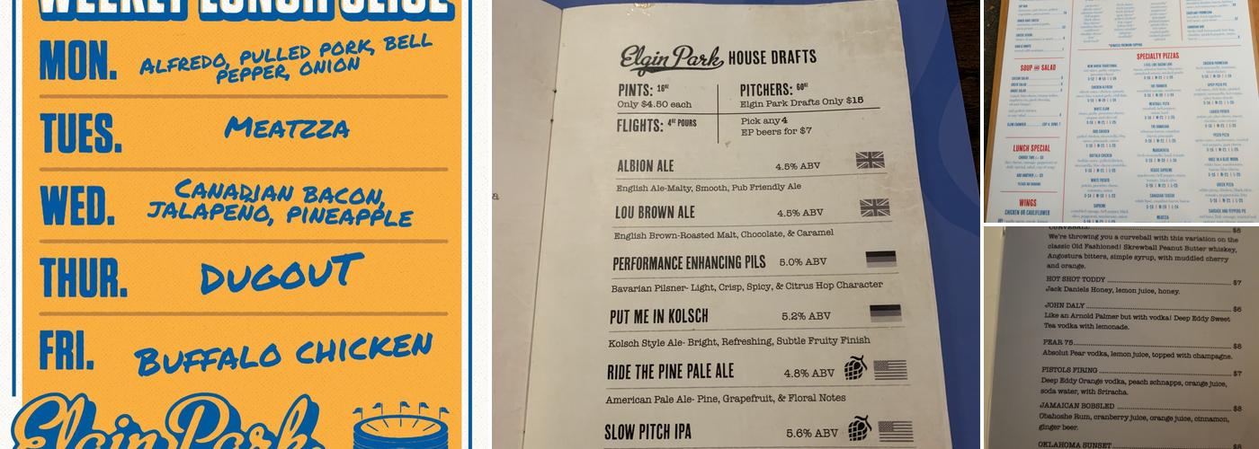 Elgin Park Menu