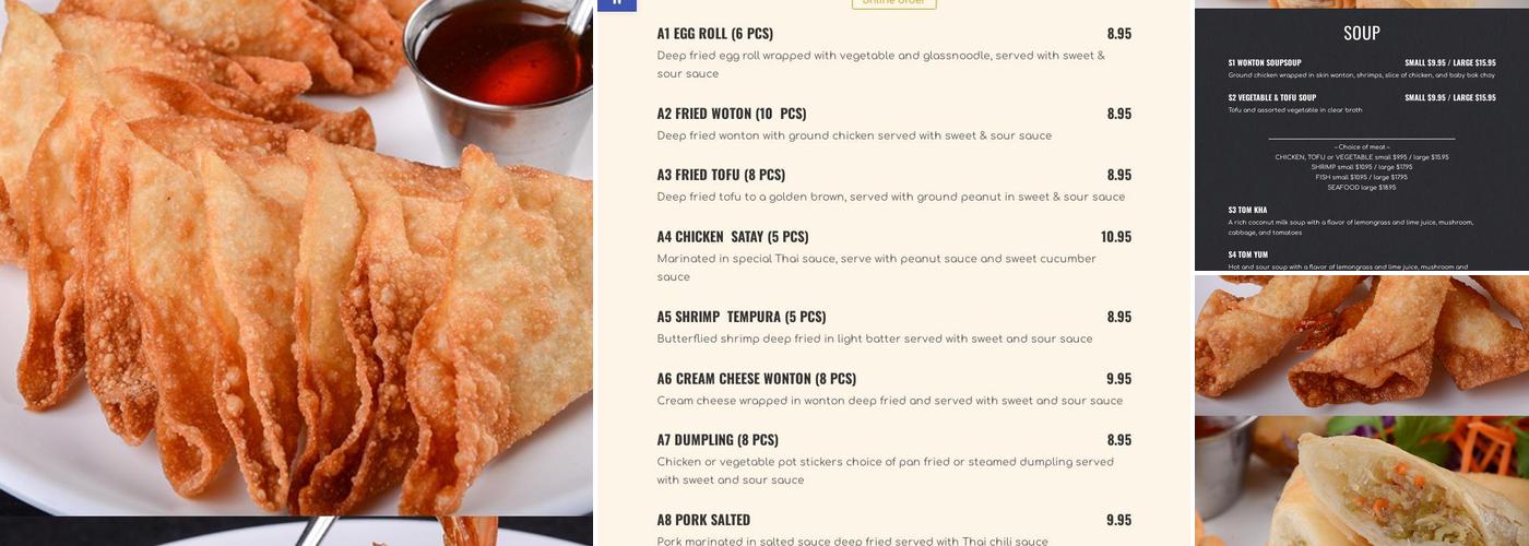 Thai Cafe Menu