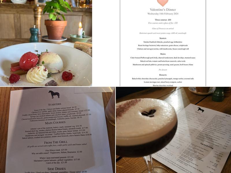 Amberley Black Horse Menu