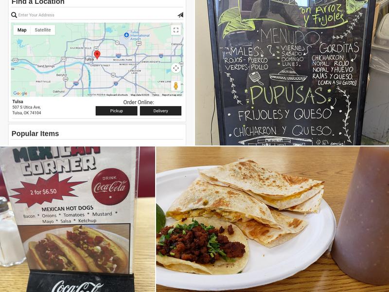 Mexican Corner Menu