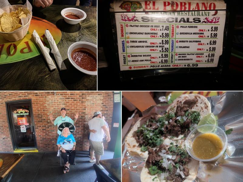 El Poblano Mexican Restaurant Menu