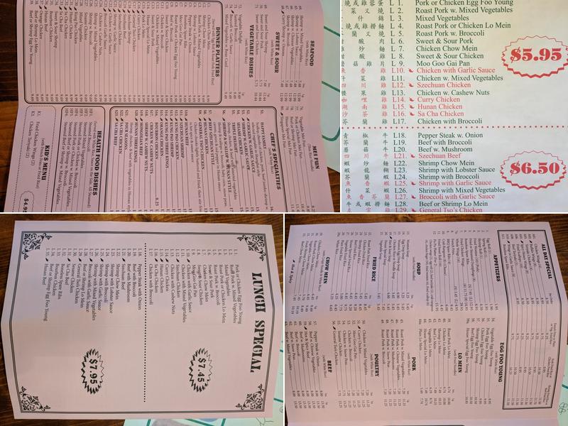 China Menu