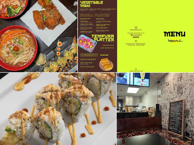 Happy Maki Menu