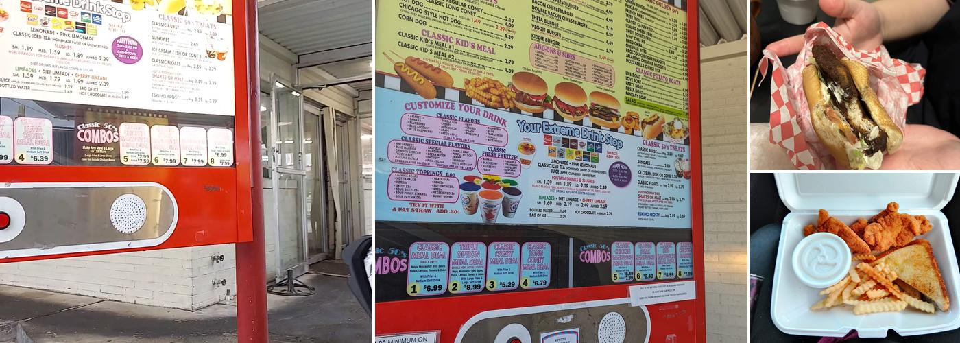 Classic 50'S Drive-In Menu