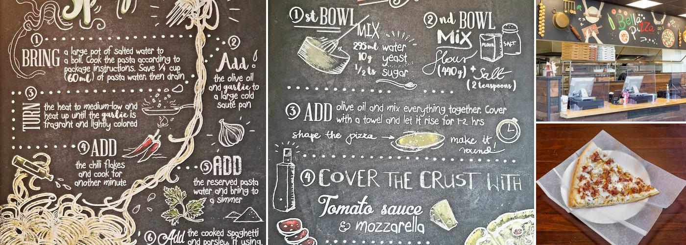 Bella Pizza Menu