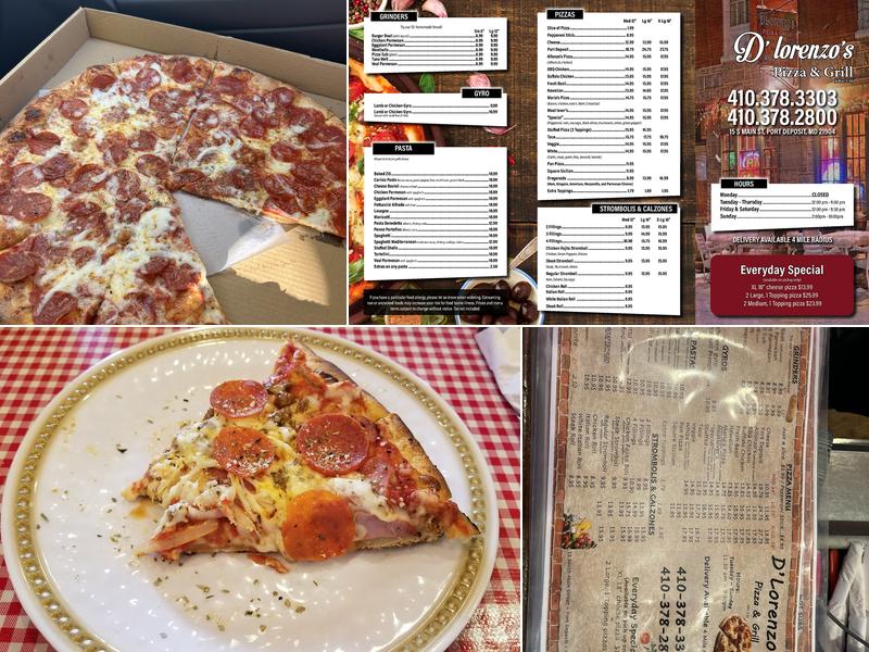 D'Lorenzo's Pizza & Grille Menu