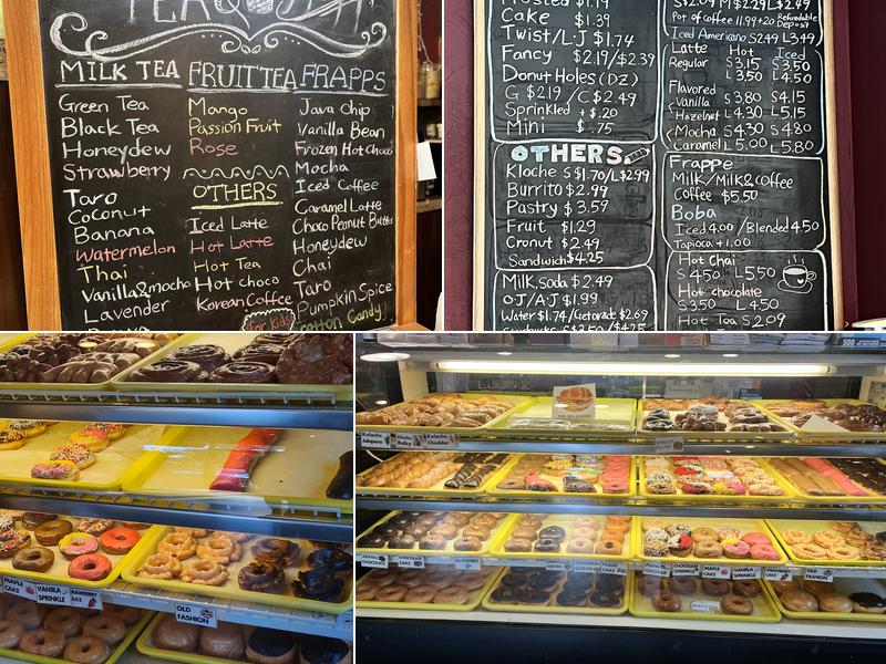 Daylight Donuts Menu