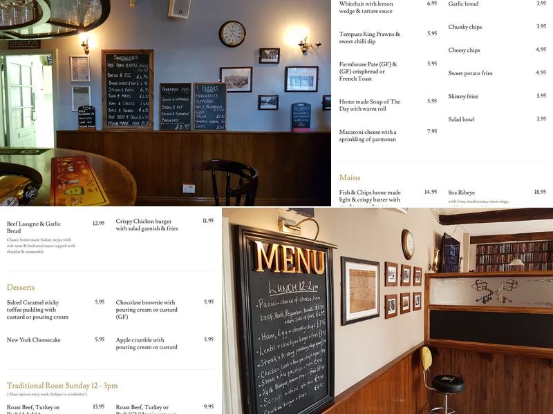 The Cross Keys Inn Menu