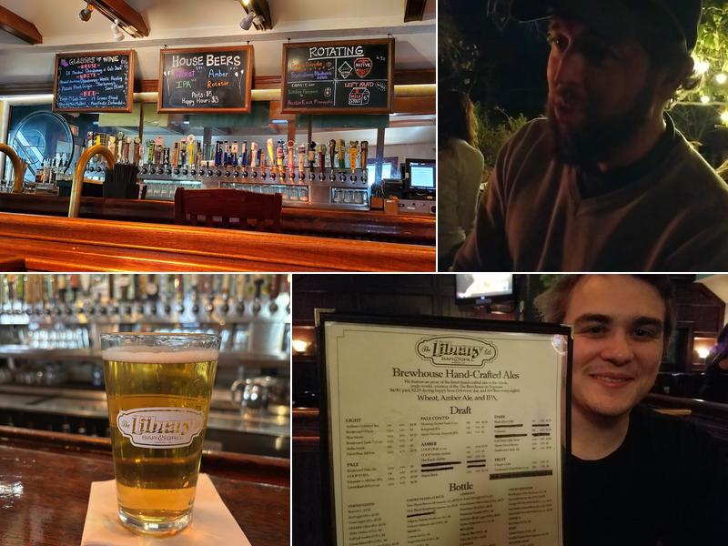 Library Bar & Grill Menu