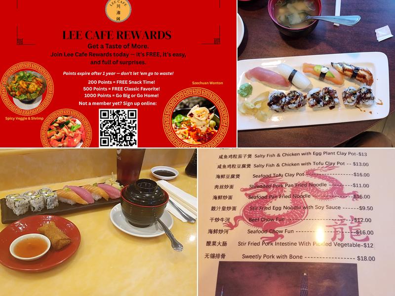 Lee Cafe Menu
