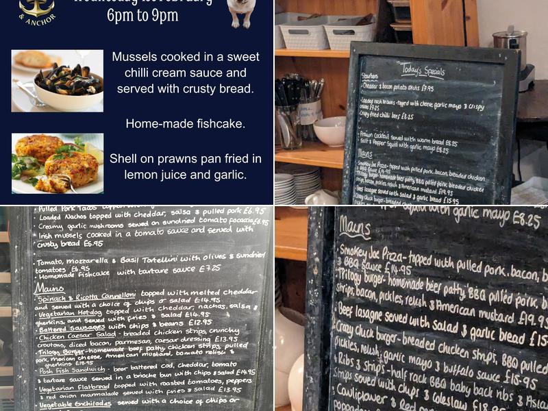 Crown and Anchor Menu