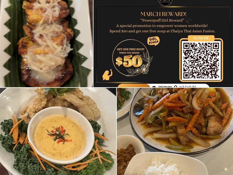 Chaiya Thai & Asian Fusion Menu