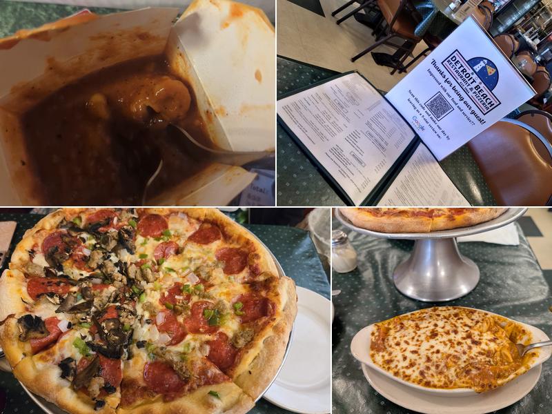 Detroit Beach Pizzeria Menu