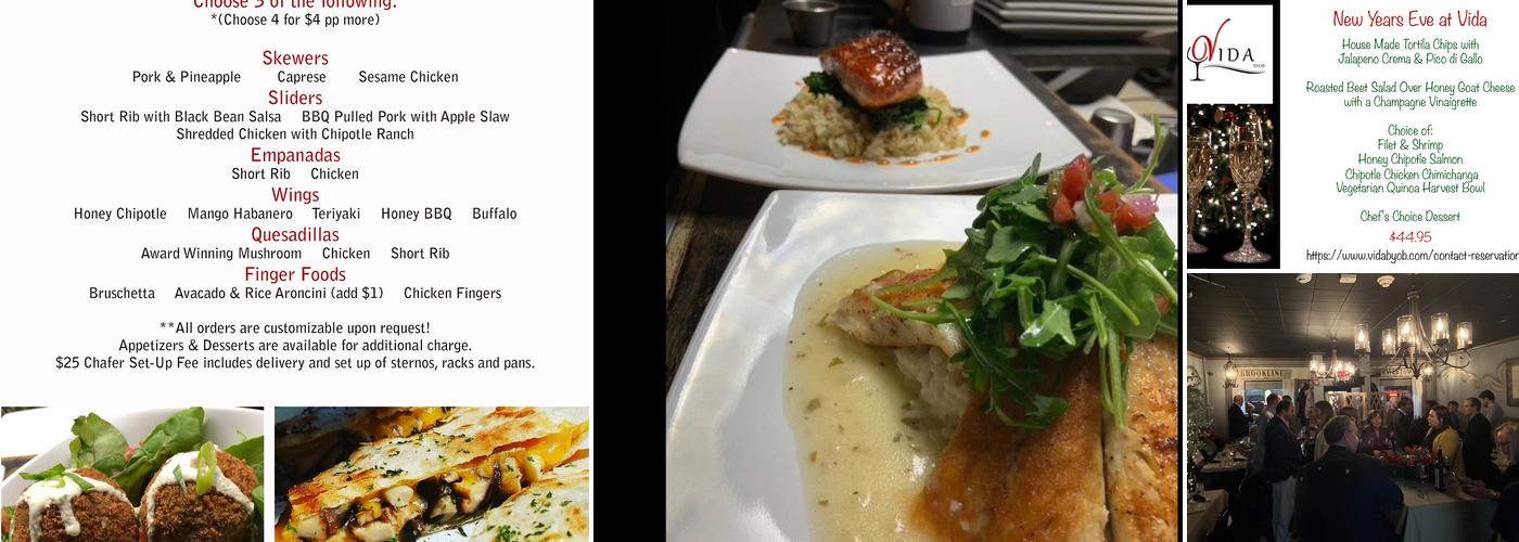 Vida BYOB Menu