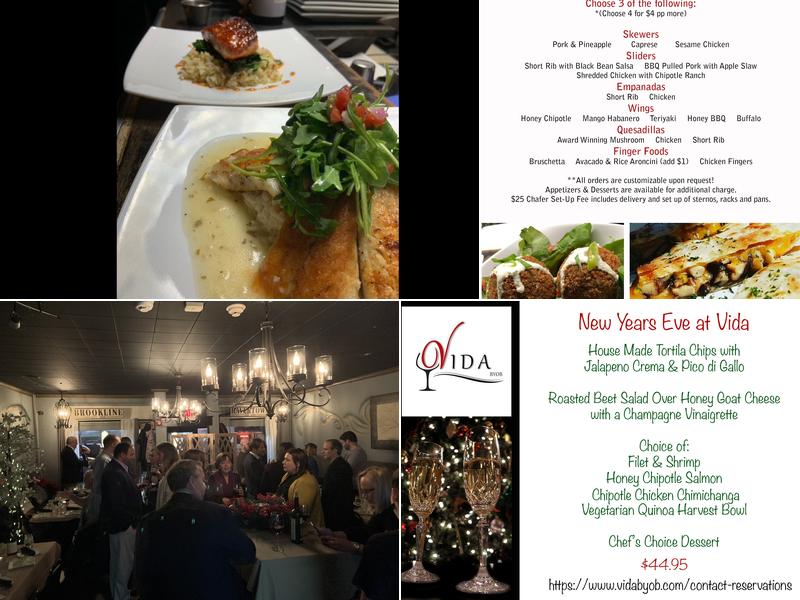 Vida BYOB Menu