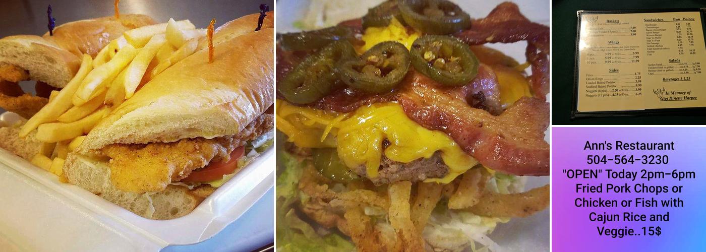 Anns Restaurant & Catering Menu