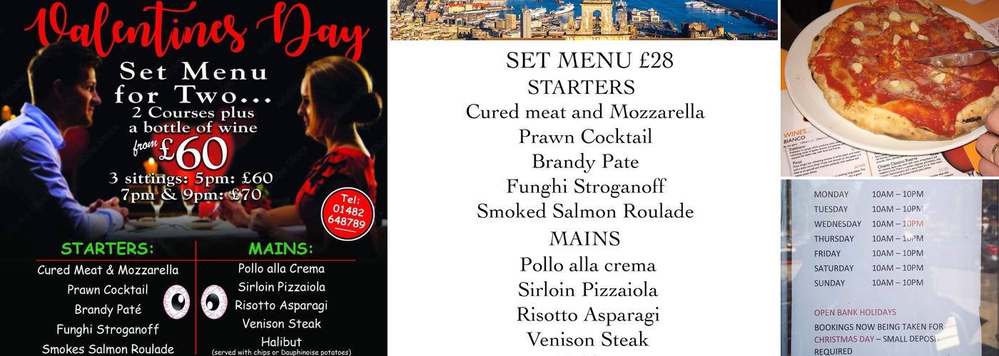 Luciano's The mad Italian Menu