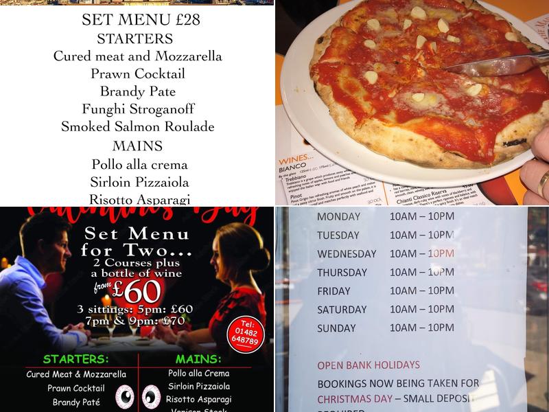 Luciano's The mad Italian Menu